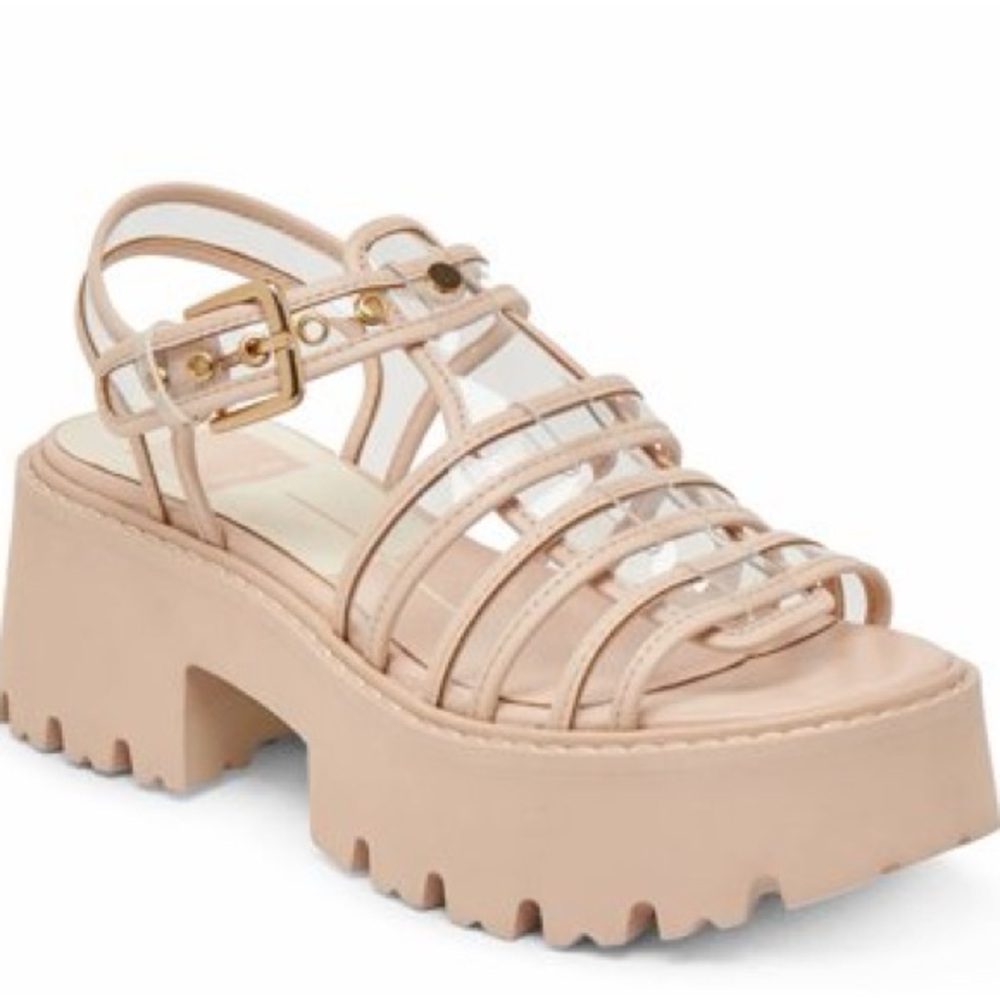 Dolce Vita Latice Crystal Vinyl Strappy Sandals